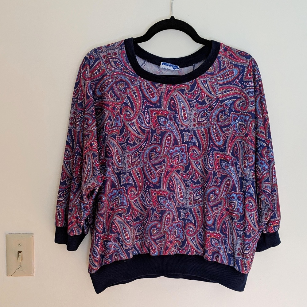 VINTAGE CAPE COD Sports Wear print shirt, size S-M
